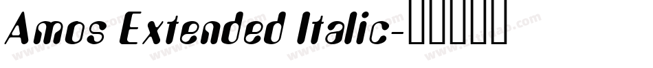 Amos Extended Italic字体转换